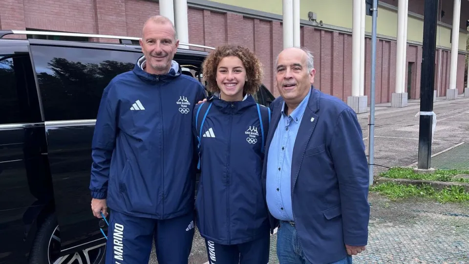 Margherita Gregoroni tra Luca Corsetti ed Eros Bologna
