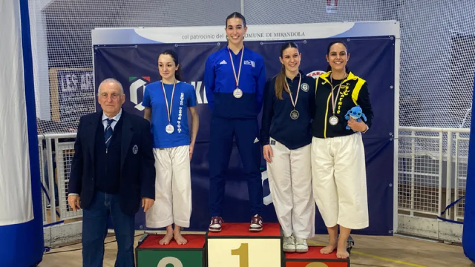 Maria Marconi sul gradino più alto del podio