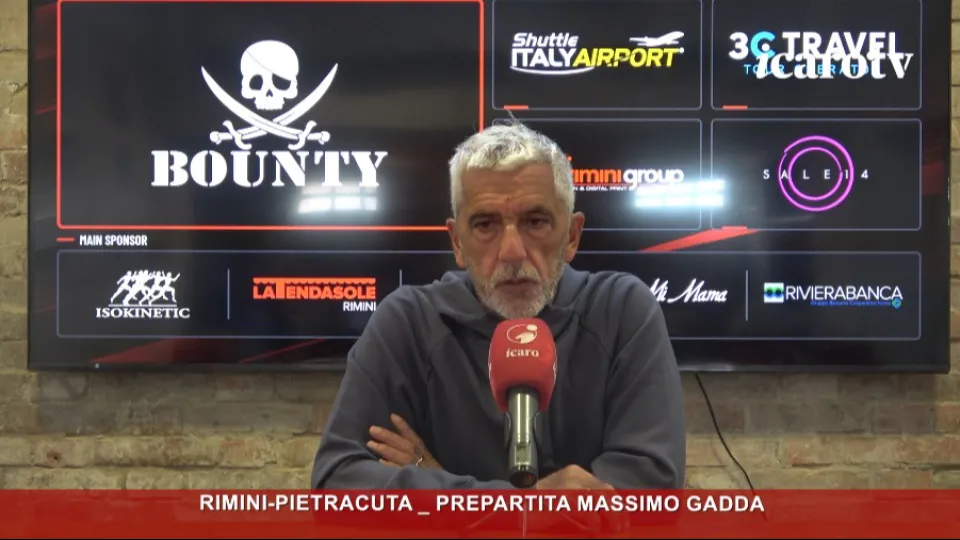 Massimo Gadda alla vigilia di Rimini-Pietracuta di Coppa Italia