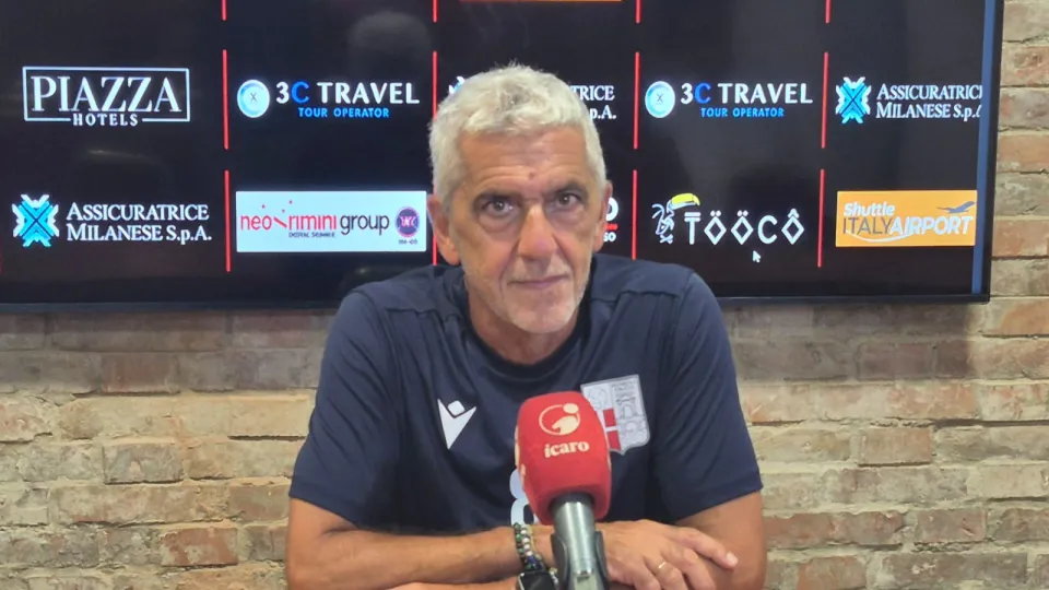 Massimo Gadda, allenatore della Rimini Calcio