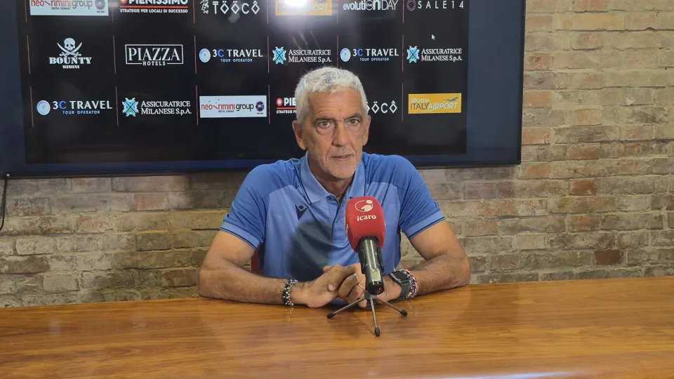 Massimo Gadda, allenatore della Rimini Calcio