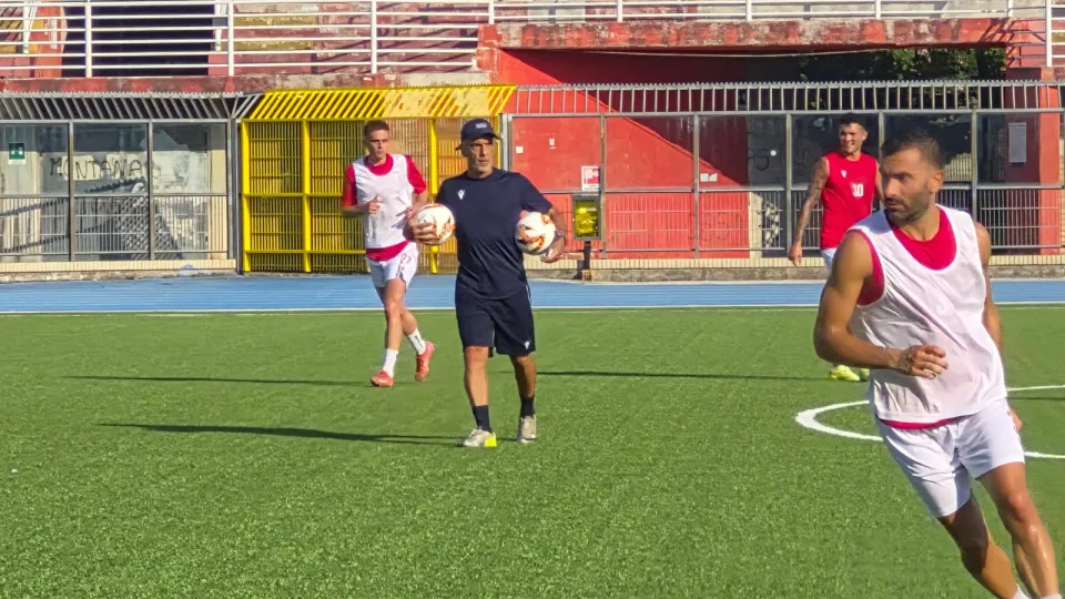 Massimo Gadda dirige il suo primo allenamento al 