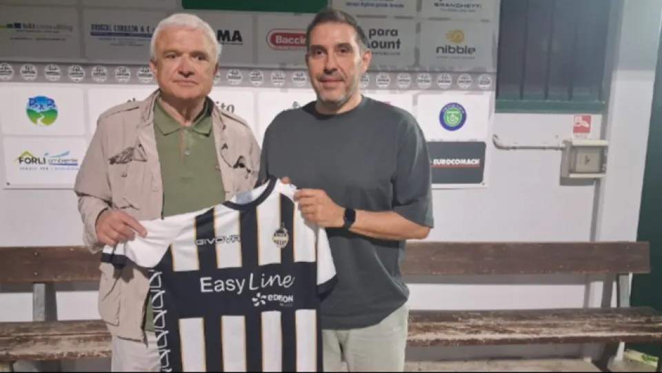 Matteo Mengozzi insieme al presidente Oberdan Melini