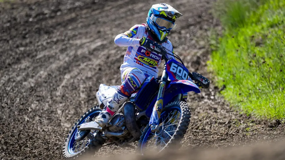 Mattia Baldacci in azione
