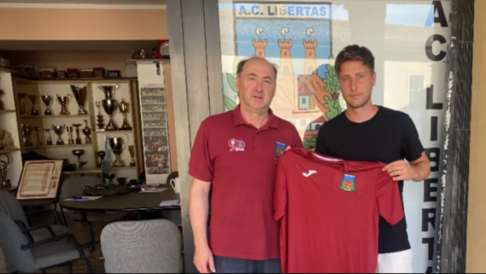 Nicola Gori insieme al presidente Sandro Agarici