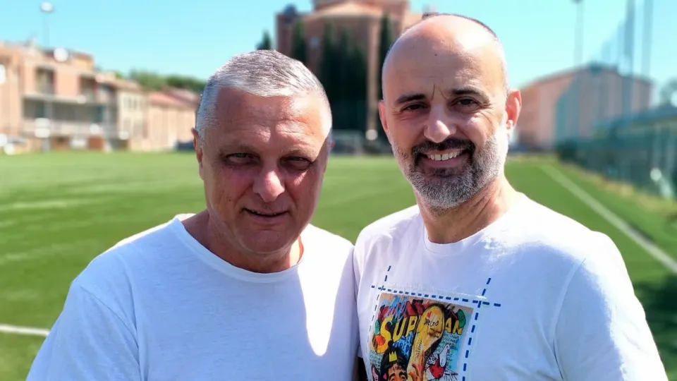 Nicola Perazzini (a destra) insieme a Fabio Alessandroni