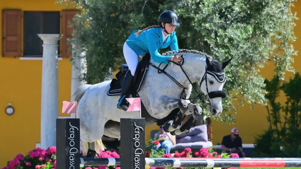 Nicole Conti e Jappeloup (©SASSO FOTOGRAFIE)