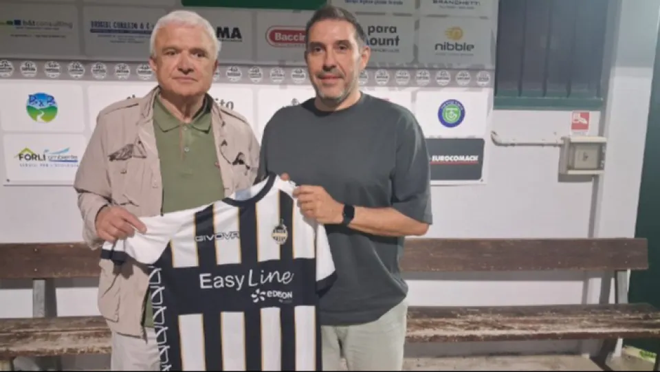 Oberdan Melini insieme al tecnico Matteo Mengozzi