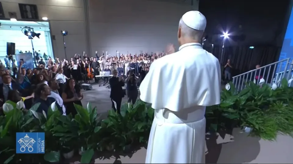 Papa Leone XIV al Meeting saluti