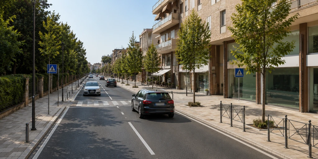 la proposta per via Roma, angolo via Dante (rendering)