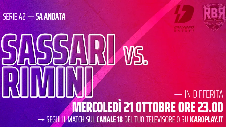 Sassari vs RBR su Icaro TV
