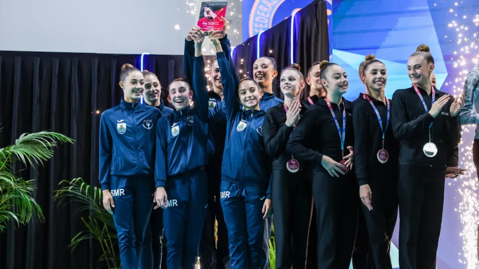 Secondo posto ginnastica ritmica ©Fabrizio Carabelli