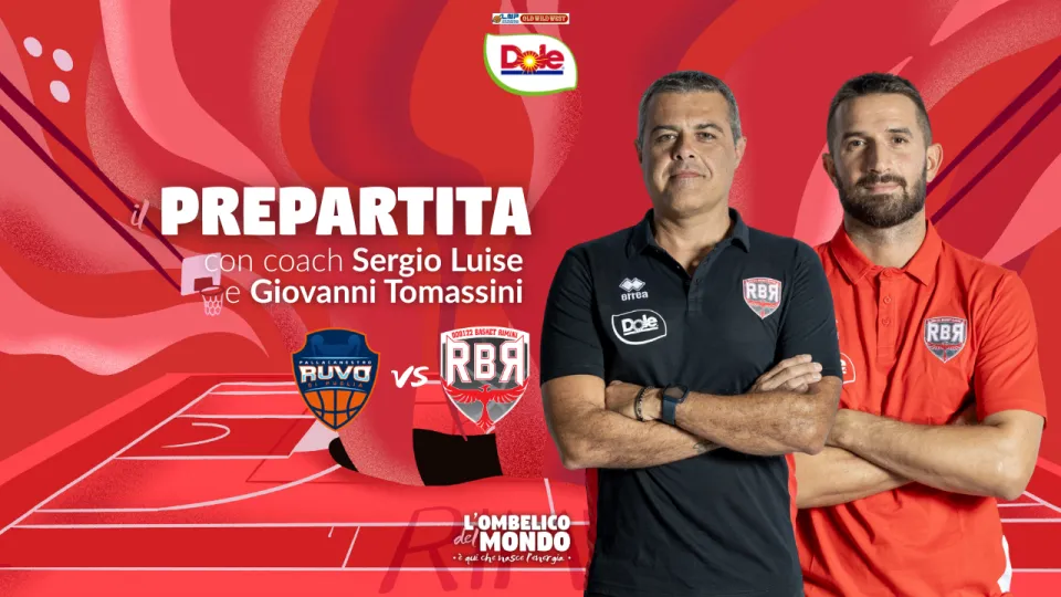 Sergio Luise, viceallenatore della Dole Basket Rimini, e Giovanni Tomassini, capitano di RBR