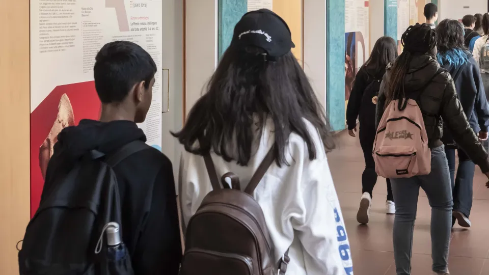 studenti al Museo di Rimini