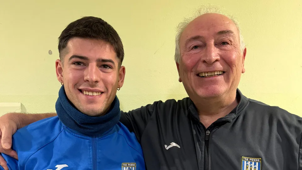 Tommaso Bartoli insieme al presidente Selva