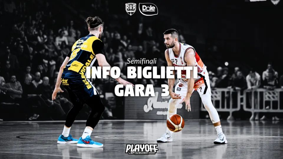 Tutte le info per i biglietti di gara3 tra Dole Rimini e UEB Gesteco Cividale