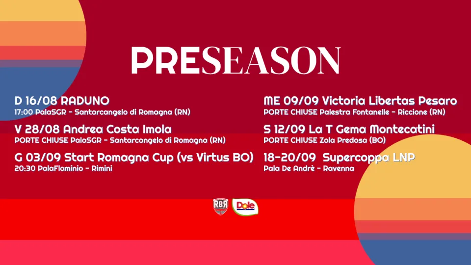 Tutti gli appuntamenti di preseason di RBR