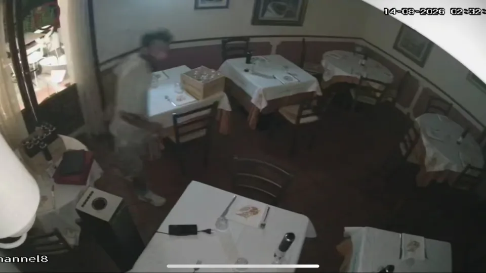 un fotogramma del furto