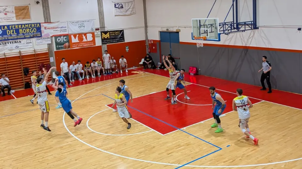 Un momento del match