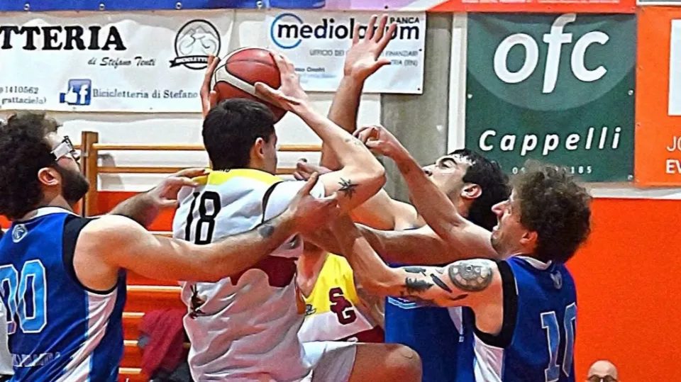 Un momento del match