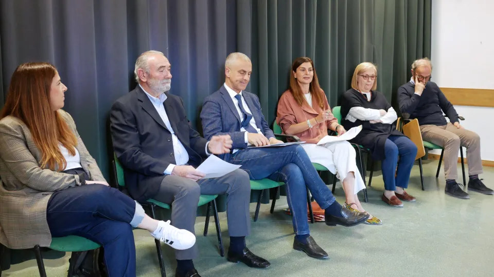 un momento della conferenza stampa