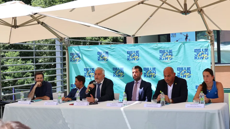 Un momento della conferenza stampa