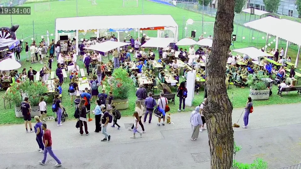 Un momento della festa
