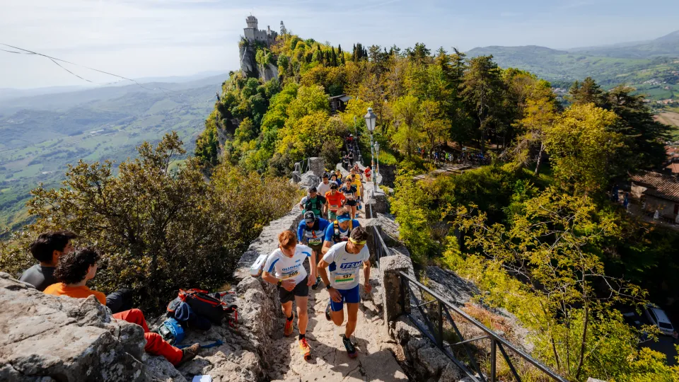 Un momento della gara