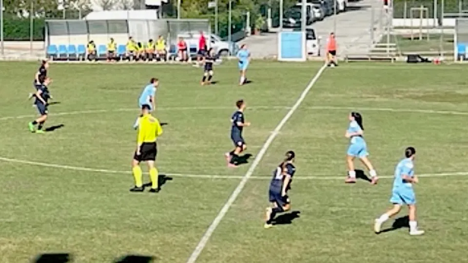 Un momento della partita di Coppa giocata a Riccione