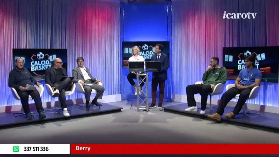 Un momento della prima parte di trasmissione