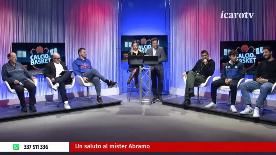 Un momento della prima parte di trasmissione