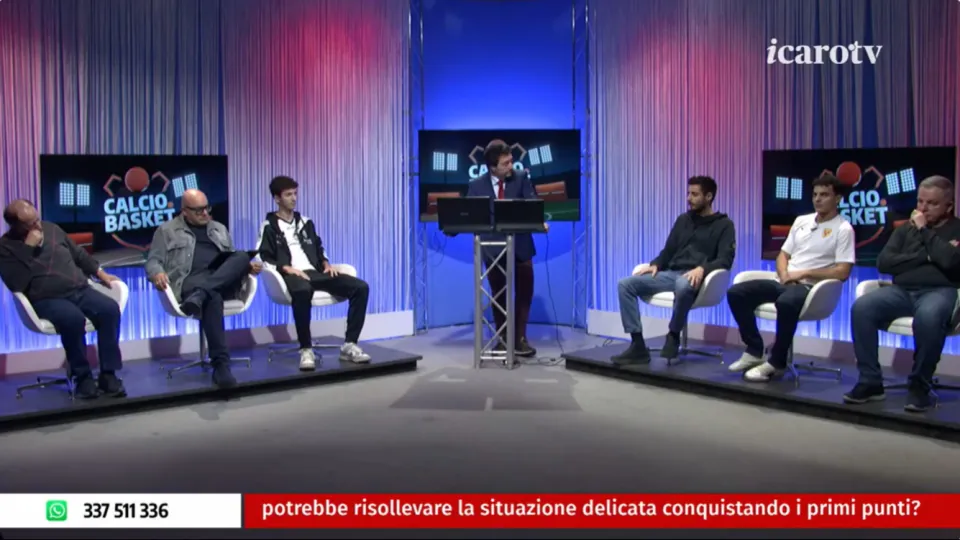Un momento della seconda parte di trasmissione