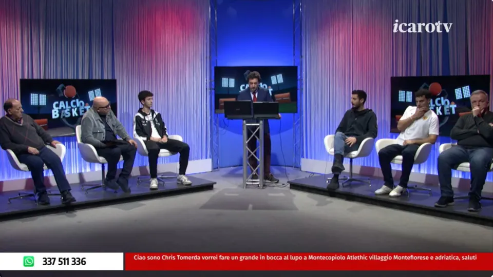 Un momento della seconda parte di trasmissione