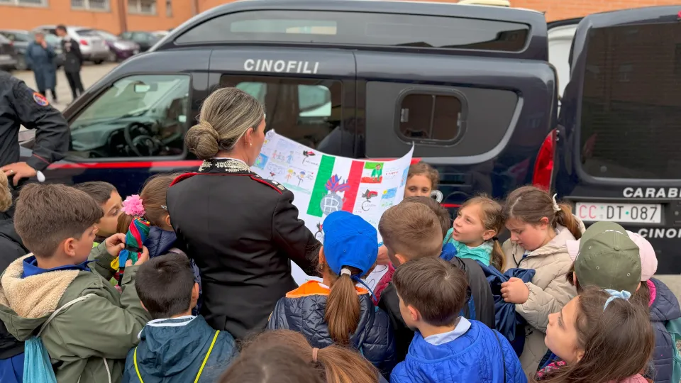 un momento della visita