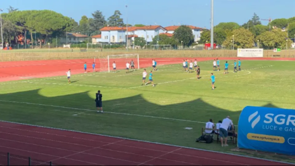 Un momento dell'allenamento congiunto