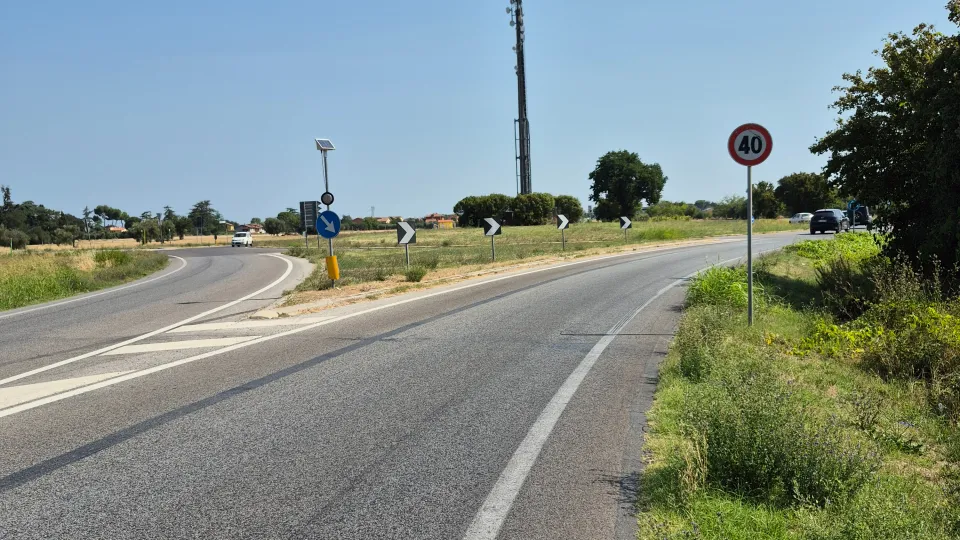un tratto di strada