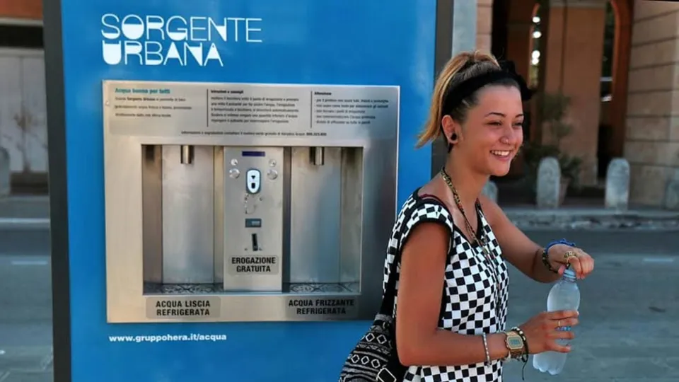 Una colonnina dell'acqua