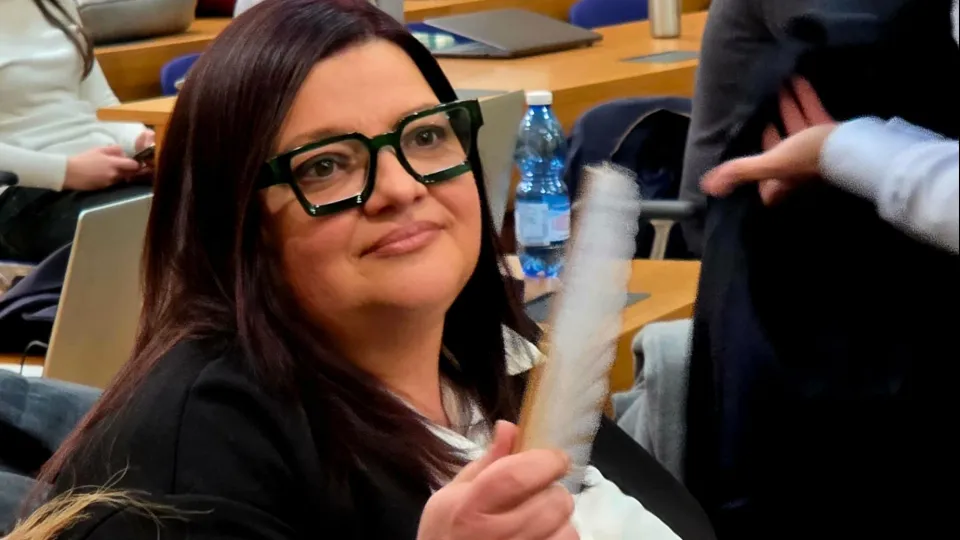 Valeria Bartolucci in tribunale (foto Migliorini)