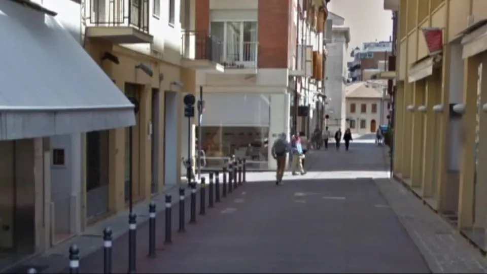 via Mentana, dove avvenne l'aggressione a Sanzio Montori