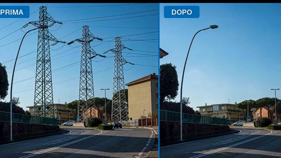 Viale Da Verrazzano prima e dopo l'intervento
