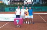 Enrico Costanzi nell'Over 45 e Silvano Pozzi nell'Over 55 vincono il torneo nazionale Veterani al Tennis Club Riccione