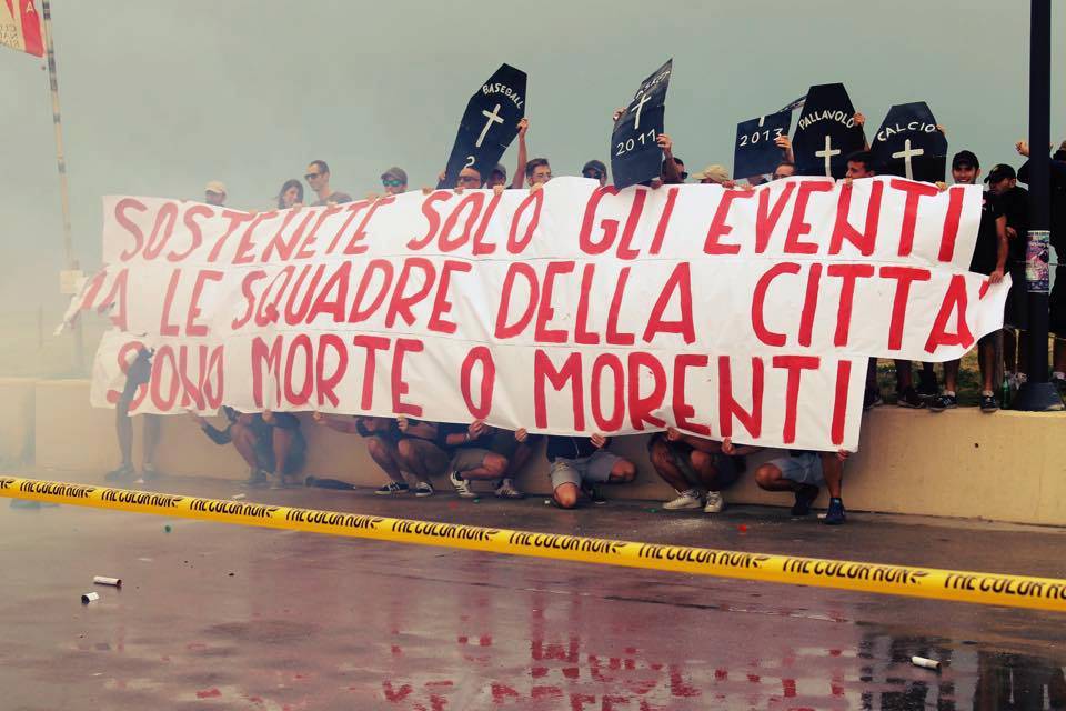 Red White Supporters: "Il 13 luglio è fallito De Meis oggi col Rimini in Eccellenza sono falliti Gnassi e Brasini"