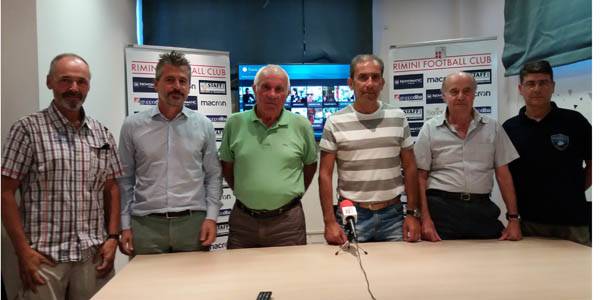 I dirigenti di Rimini FC, Sanges e Promosport